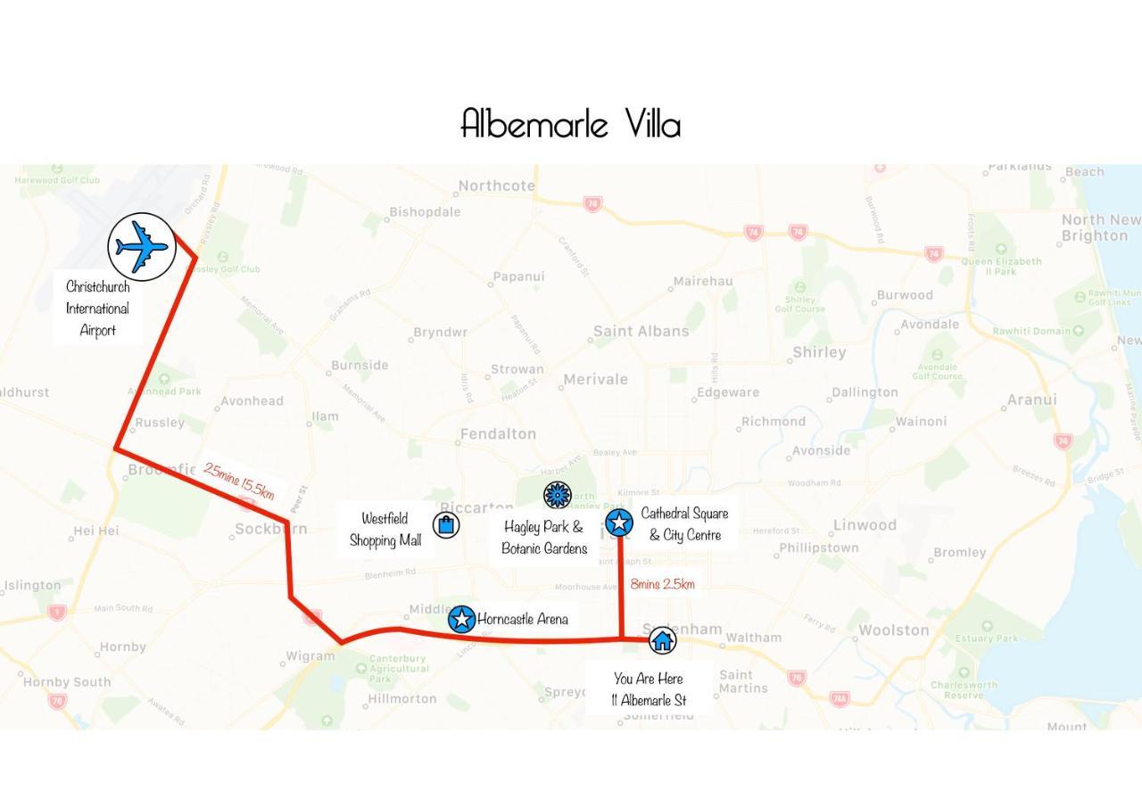 Albemarle Villa - Christchurch Holiday Homes Ngoại thất bức ảnh